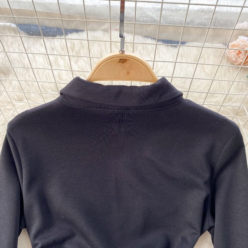Kleidung 2024 Frühling Damen Design Farbkontrast Nische Reißverschluss Schlank Kurz Denim Hüftrock Kleid Damen_voghion.com