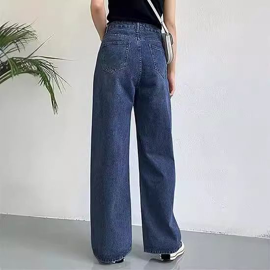Jeans aderenti a vita alta non elastici da donna_voghion.com