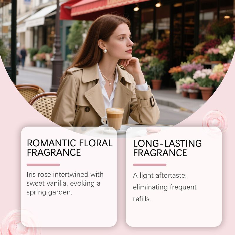 Rose Pink Natürlicher Blumenduft Frisch Langanhaltender Eleganter Charme Tragbare Nachfüllpackung Romantischer Duft_voghion.com