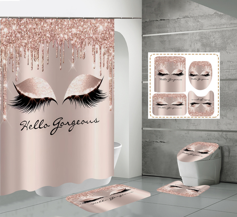 Gepersonaliseerde, modieuze, high-definition digitale drukwimpers, ogen, waterdichte badjas,_voghion.com