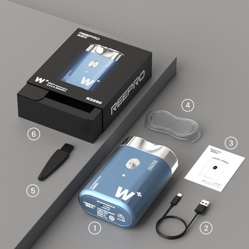 Professionell Cordless Waterproof Raséierapparat Zwilling Blade Portable hine elektresch Entfernungsapparater Mini Raséierapparat Trimmer Männer_voghion.com