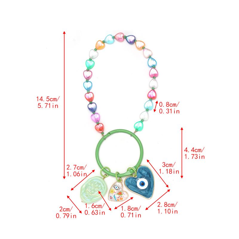 Neuer farbiger Schlüsselanhänger zum Selbermachen von Dopamin mit Teufelsauge-Schlüsselanhänger, Handykette, Autoanhänger._voghion.com