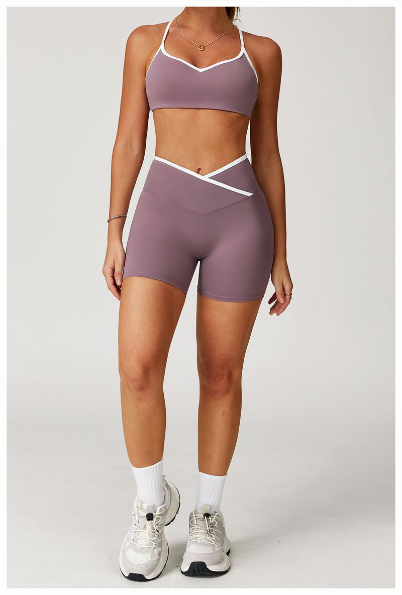 High Waist Yoga Shorts For Women - Seamless Naked Feel Squat Proof Gym Workout Shorts With Peach Lift Design_voghion.com