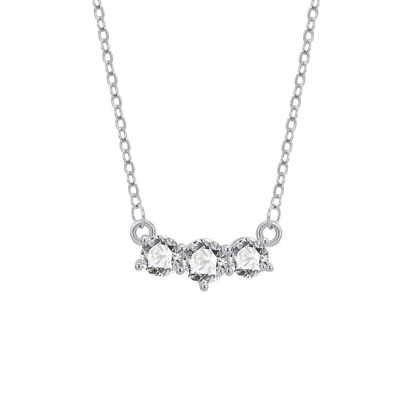Dekorative Hongyuan Ewige Funkelnde Moissanite Mode Halskette Lebt Drei Welten Versprechen Brillante Schlüsselbein Kette_voghion.com