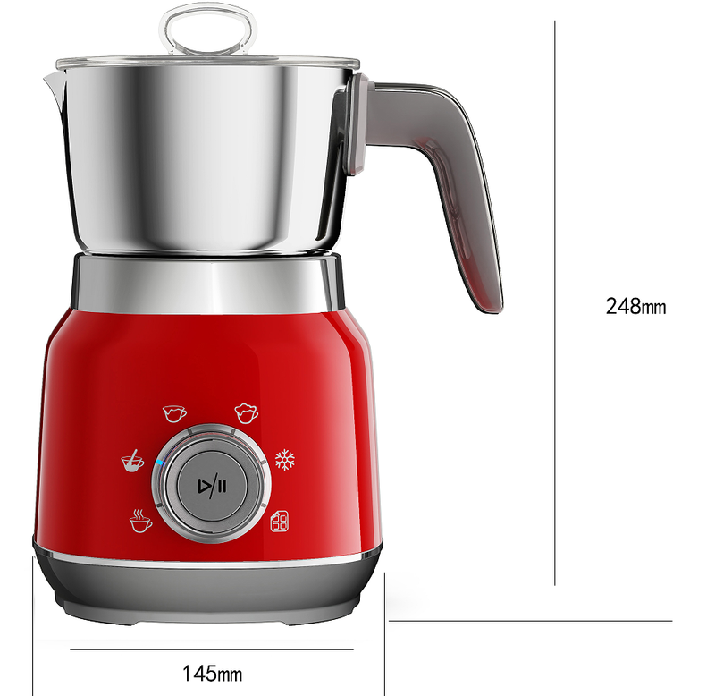 PSMF01b 5in1 Electric milk foam milk heater cold and hot foam foaming adjustment temperature and thickness of milk foam fine, good fluidity_voghion.com