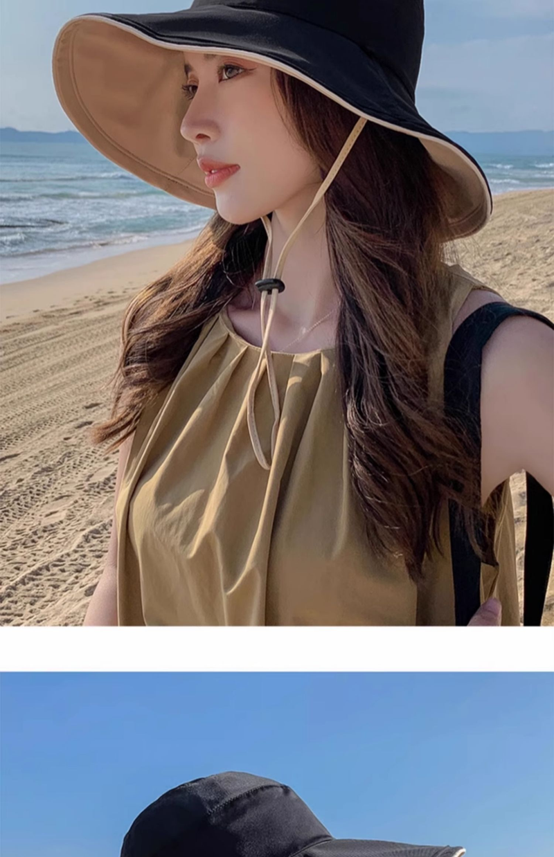 Fisherman's Hat, Sun Protection Hat, Children's New Summer Sun Hat, Large Brim, UV Resistant Sun Protection Hat_voghion.com
