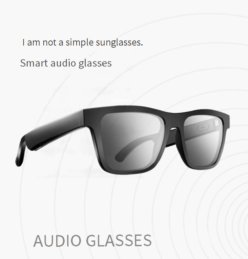 Smart Wristbands E10 Black Technology Smart Bluetooth Glasses Outdoor Sports Multi Function Smart Audio Glasses_voghion.com