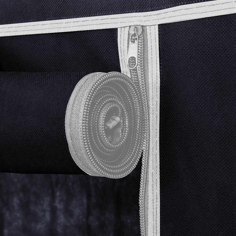 Étagère à chaussures à 10 niveaux, noire, anti-poussière, pour placard, rangement de chaussures_voghion.com