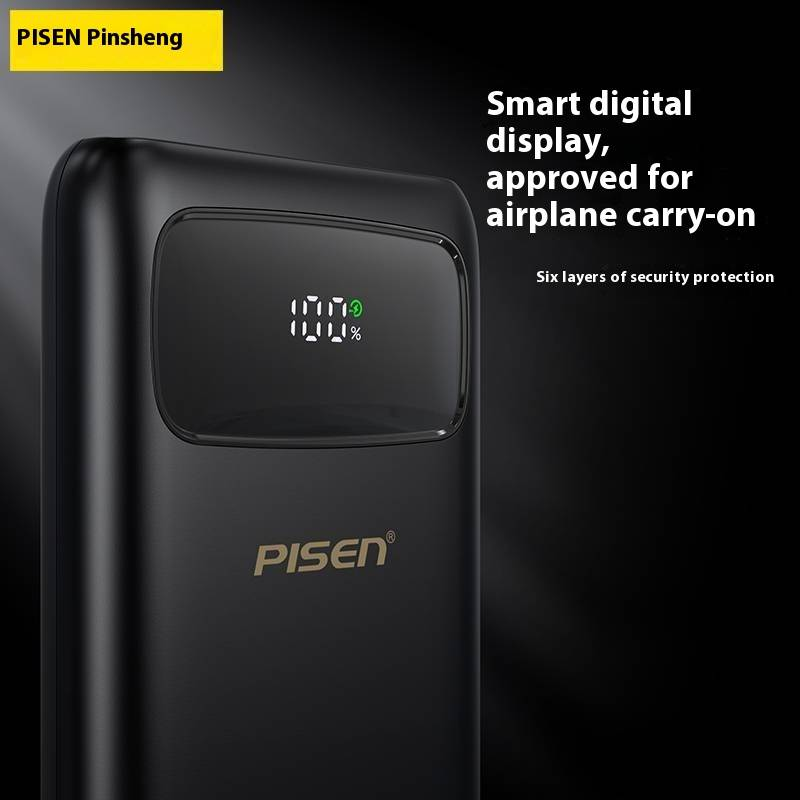 Powerbank de carregamento rápido PD de 10000 mAh e 22,5 W com visor digital, bateria externa portátil para iPhone, Samsung, Android, viagens e presentes corporativos_voghion.com