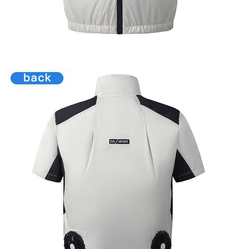 Kühlweste für Herren im Sommer mit eingebautem Ventilator, klimatisierte Kleidung, Camouflage-Arbeitskleidung für den Bau, Angelweste_voghion.com