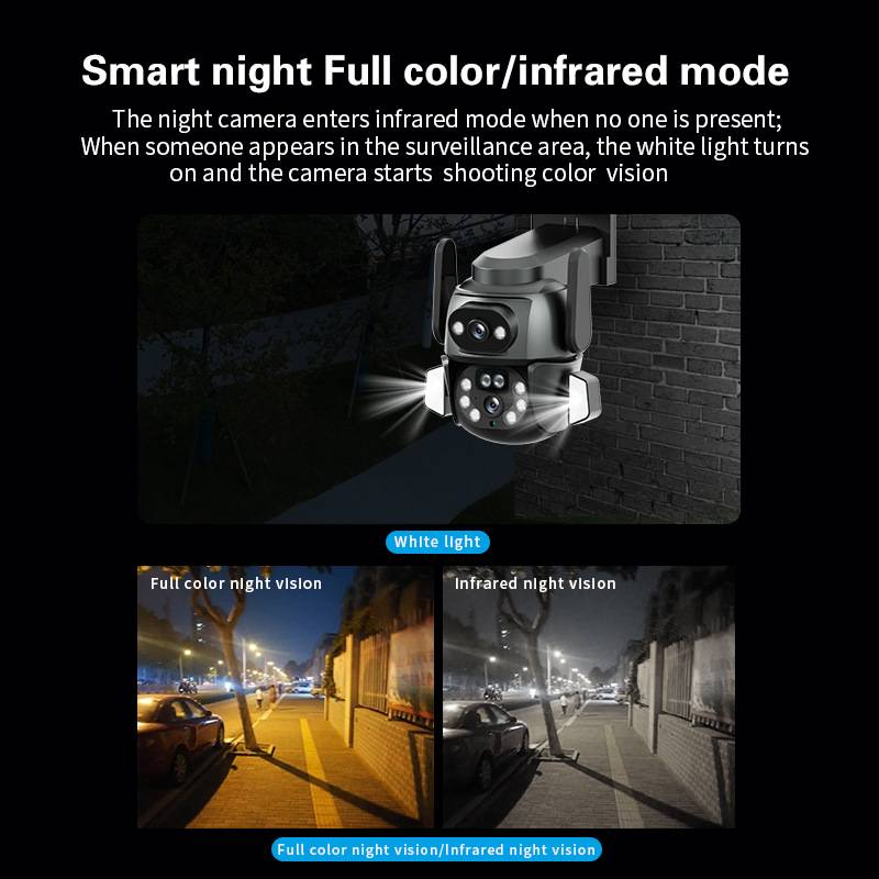 Smart Gun-ball WiFi Surveillance Camera, Remote Access Via Mobile Phone, HD Night Vision, PTZ Monitor, Outdoor Waterproof_voghion.com
