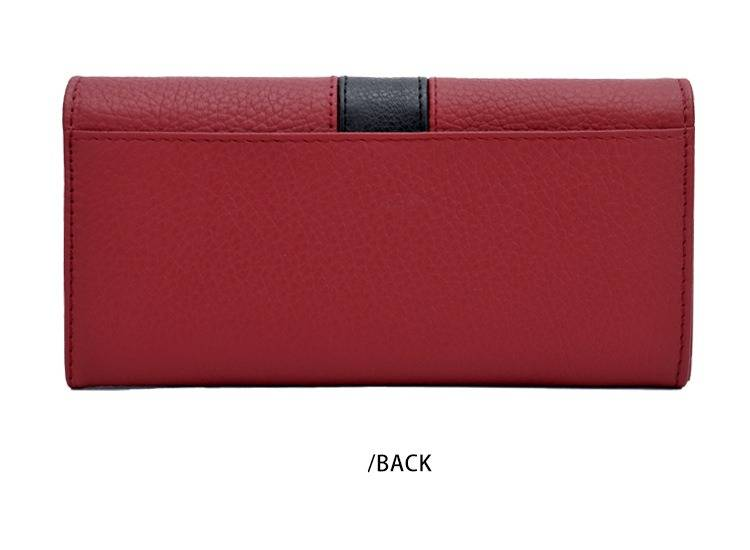 Carteira de couro feminina com grande capacidade, porta-cartões fino, bloqueio RFID, bolsa de mão moderna para uso diário_voghion.com