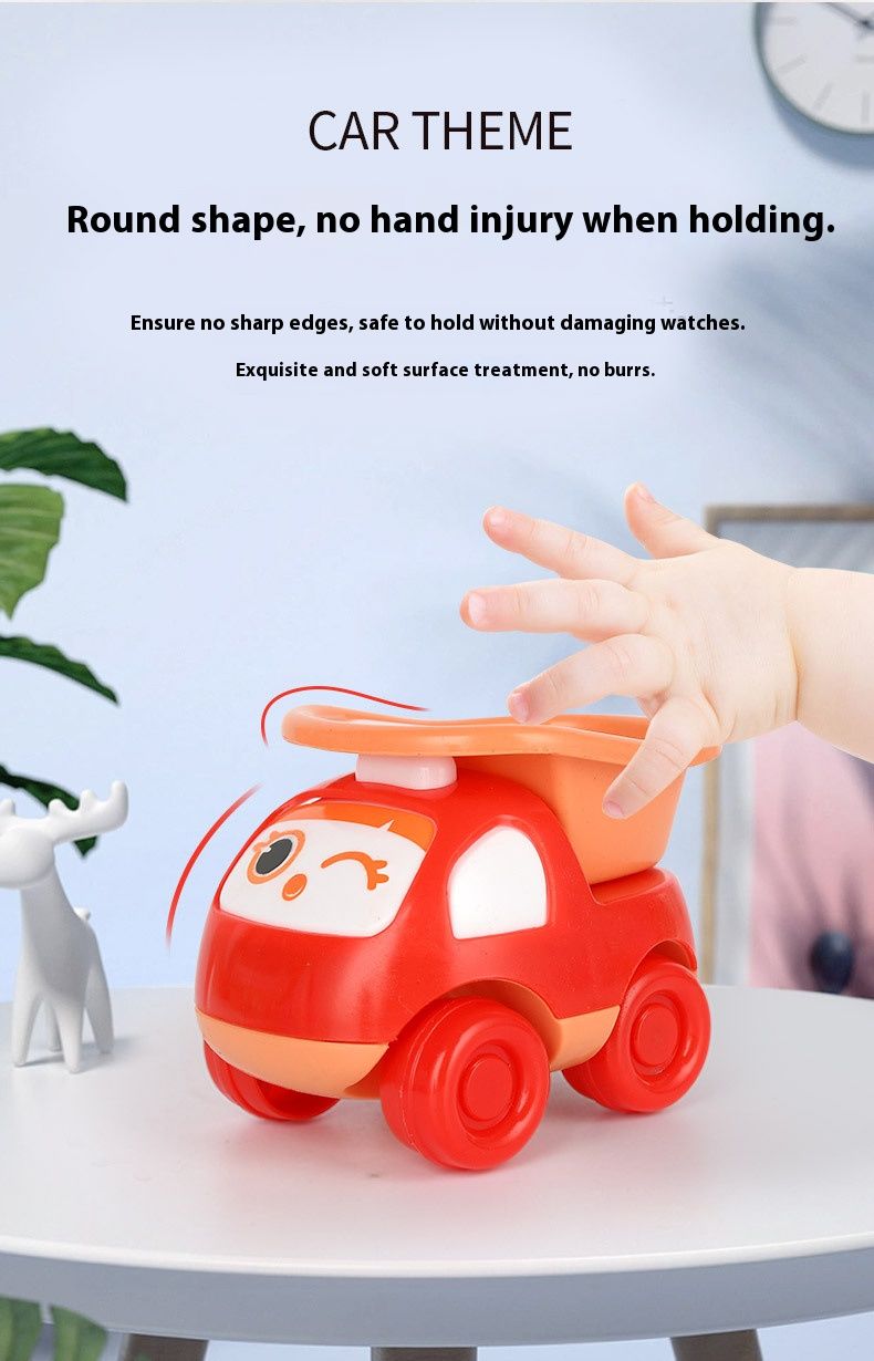 Pull-Back Inertia Construction Vehicle Toy – Surprise Egg Capsule Car (Fire Truck, Dump Truck, Mixer & More) – Fun Educational Play For Kids_voghion.com