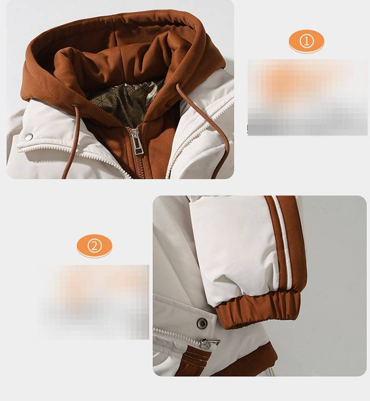 Męska zimowa kurtka puchowa – obszerny pikowany płaszcz z kapturem i grubszym wypełnieniem z alternatywnego puchu, modna odzież uliczna dla nastolatków i młodych dorosłych_voghion.com