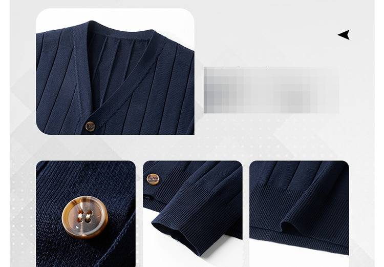 Herren-Strickcardigan im koreanischen Stil – Oversized-Pullover mit offener Vorderseite für Herbst und Winter_voghion.com