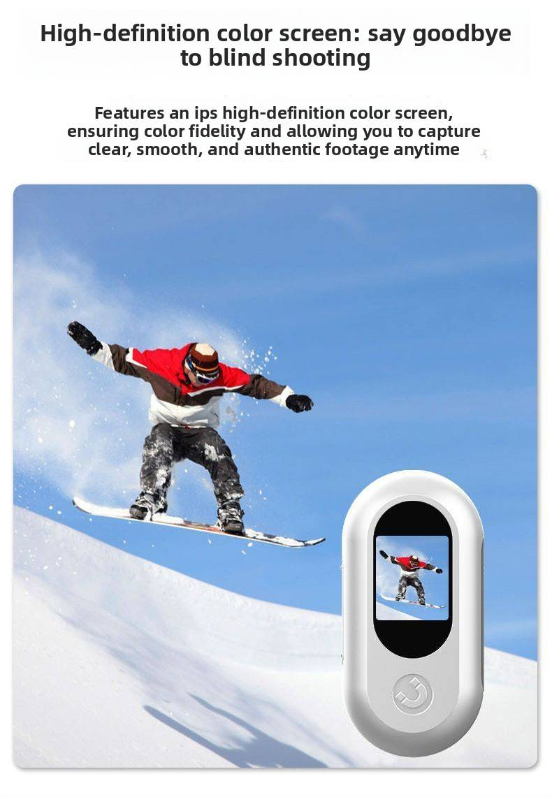 Action camera delle dimensioni di un pollice – Mini bodycam HD 1080P per motociclisti, sportivi e forze dell'ordine (impermeabile/visione notturna)_voghion.com