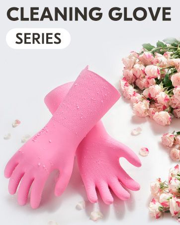 Vgo 10 Paar wiederverwendbare Gummihandschuhe, extra dick, mit langen Ärmeln, für die Küchenreinigung, Geschirrspülen, Gartenarbeit, Tierpflege, Größe L, Gelb, HH4601_voghion.com