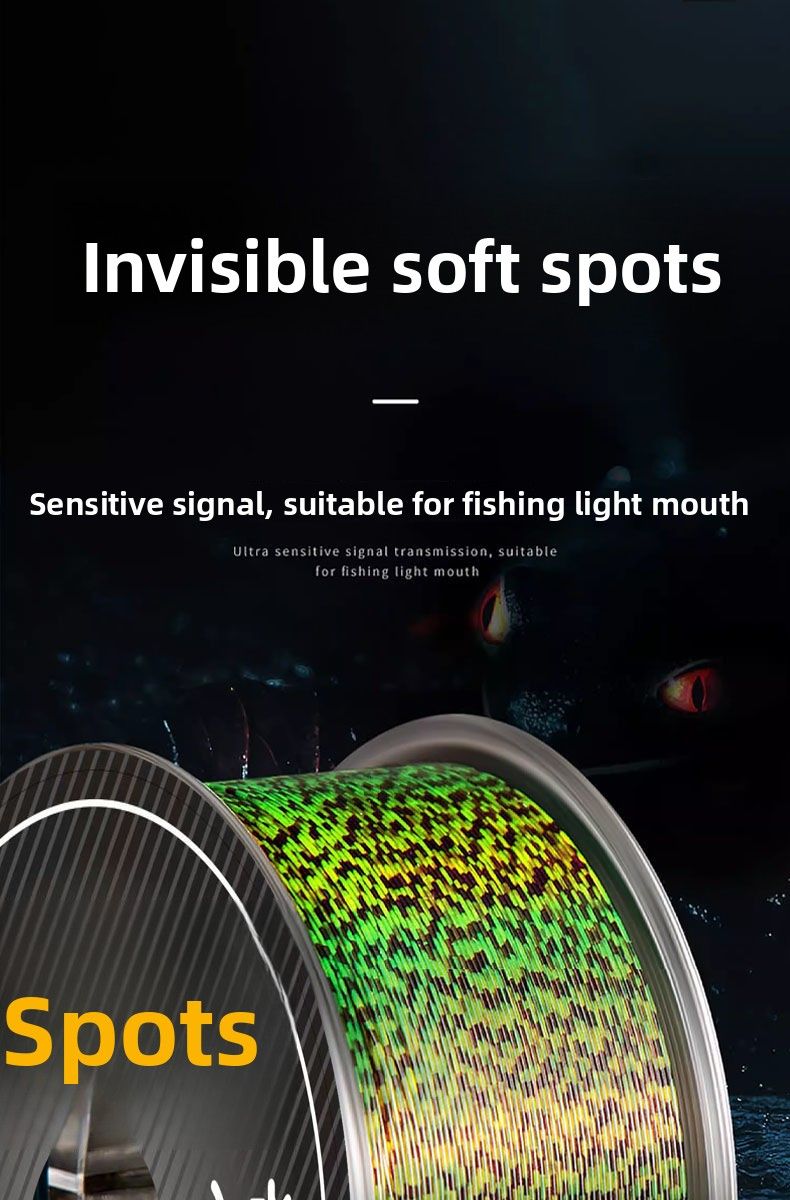 Slippery Road Sea Rod Nylon Soft Speckled Main Fishing Line Tension Sub-line_voghion.com