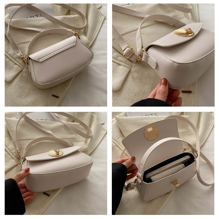 New Fashion Trendy High end Lock Buckle Handheld Small Square for Women's 2024 Summer Versatile and Beautiful One_voghion.com