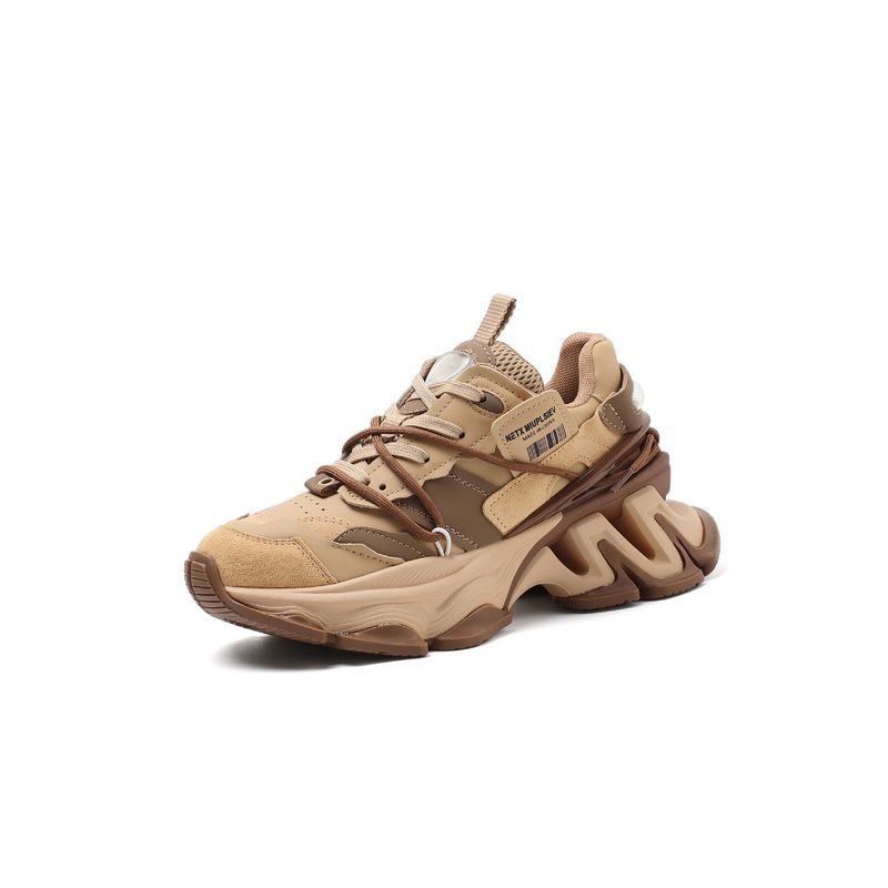 Niche 2023 Autumn New Thick Soled Lightweight Cool Dad Shoes For Women's Casual, Comfortable And Breathable Leather_voghion.com