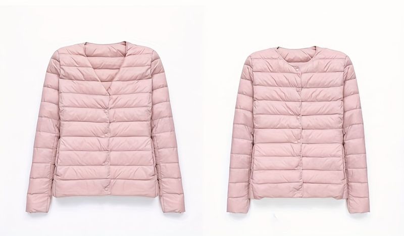 Women's Lightweight Down Jacket For Spring - Soft & Warm, Stylish A-Line Design, Ultra-Short Length, Breathable Fabric, Multiple Colors_voghion.com