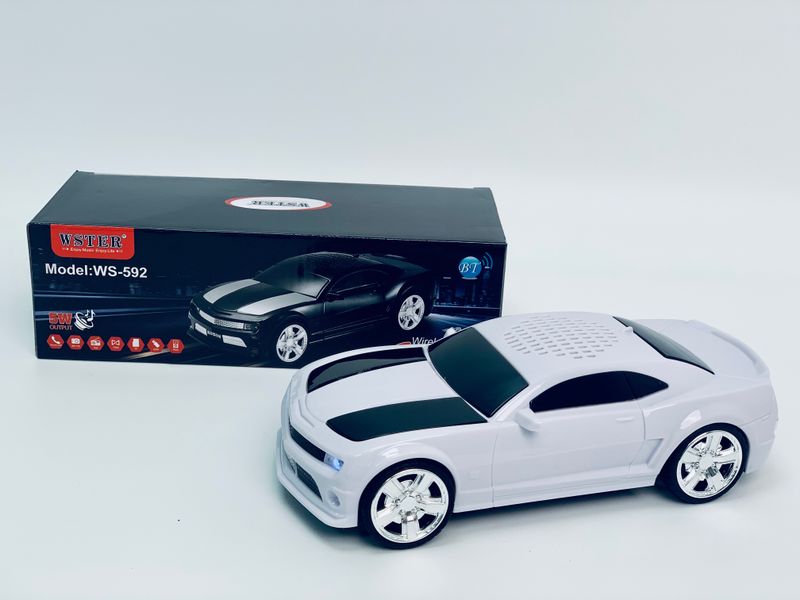 EONKO WS-592 Bumblebee Car Shape Wireless Bluetooth Speaker with TF USB FM AUX Handsfree TWS Autodyne Rechargeable_voghion.com