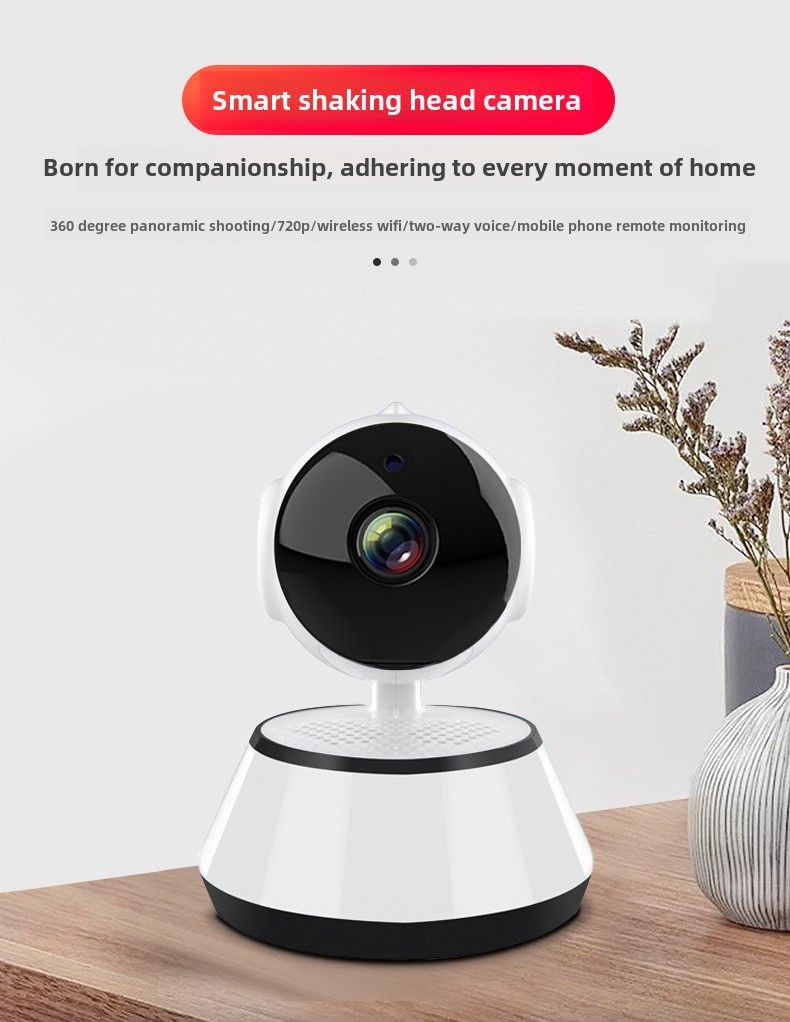 360-Degree Panoramic Security Camera - 720P HD, WiFi, Two-Way Audio, Night Vision, Cloud Storage, Motion Detection, Baby/Pet Monitoring, Easy Setup Fo_voghion.com