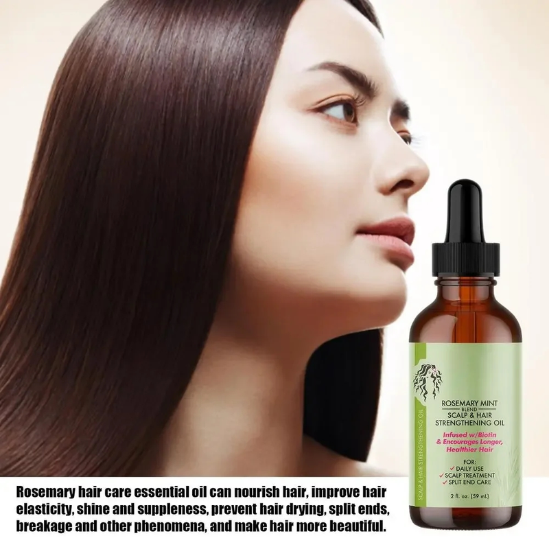Rosmarinöl, Minze, Kopfhaut- und Haarstärkungsöl für die Haarpflege, 59 ml_voghion.com