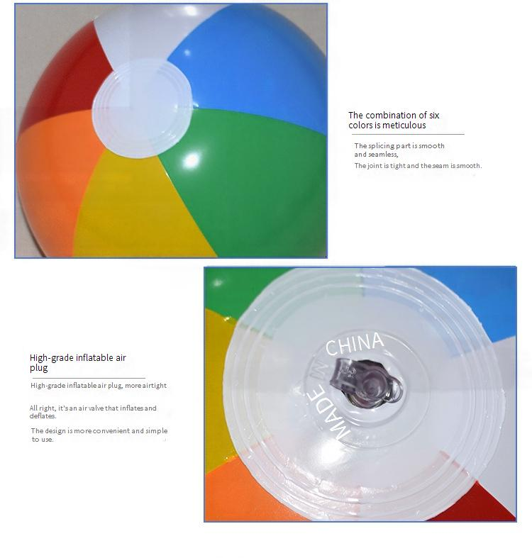 Aufblasbarer PVC-Wasserball in 6 Farben – 40 cm großes Wasserspielzeug für Kinder im Pool und Sandspiele_voghion.com