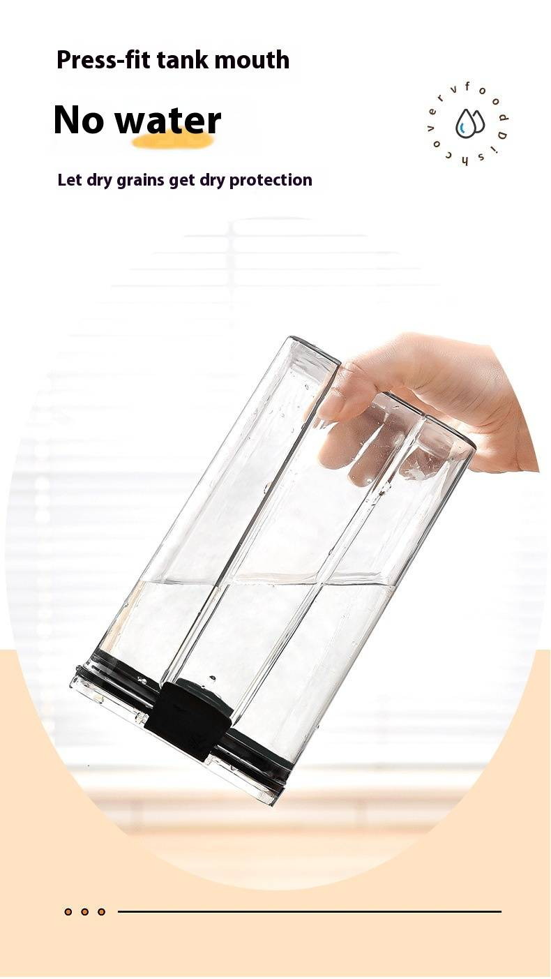 5-teiliges Set mit durchsichtigen PET-Lebensmittelbehältern – luftdichte Küchenbehälter für Getreide, Gewürze und Trockenfutter (BPA-freier Kunststoff)_voghion.com