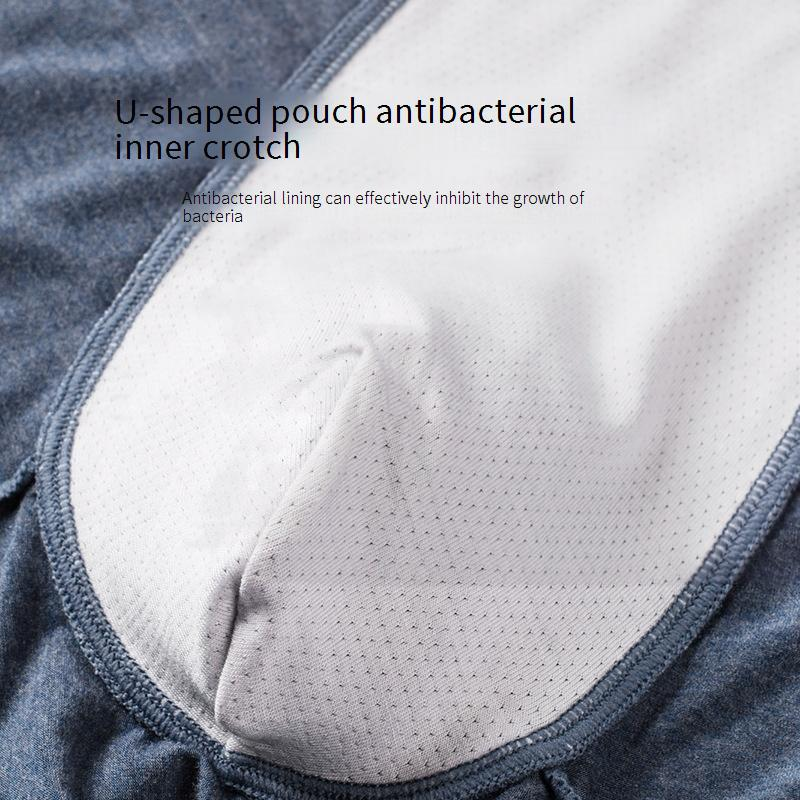 Intimo da uomo, in filato colorato, boxer da uomo senza cuciture in cotone modal, boxer da ragazzo traspiranti e comodi a vita media_voghion.com