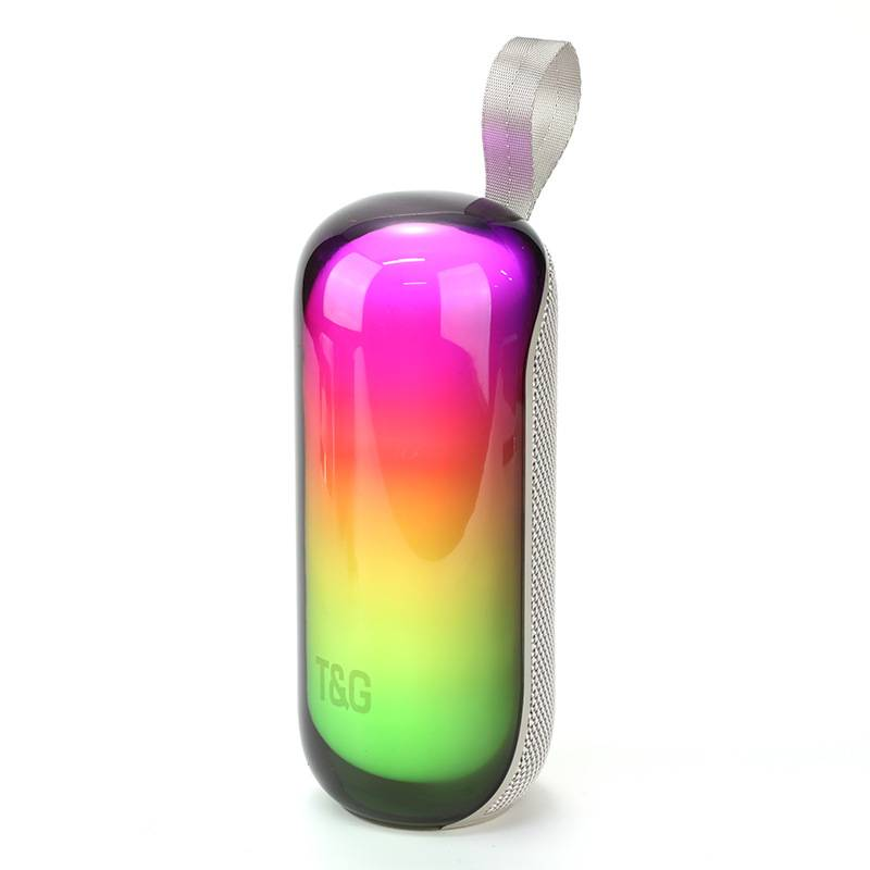 Enceintes portables TG448, mini haut-parleur Bluetooth, lumière colorée RVB, carte portable, caisson de basses, haut-parleur TWS_voghion.com