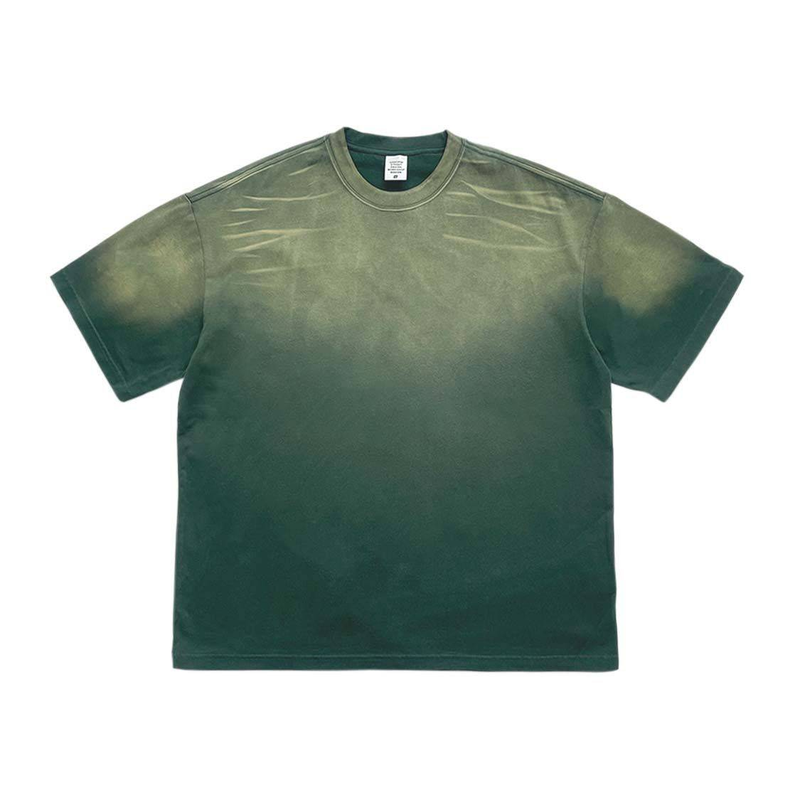 Abbigliamento da uomo, ampio, a maniche corte, stile High Street, vecchio, lavato, pantaloncini a maniche corte, completo_voghion.com