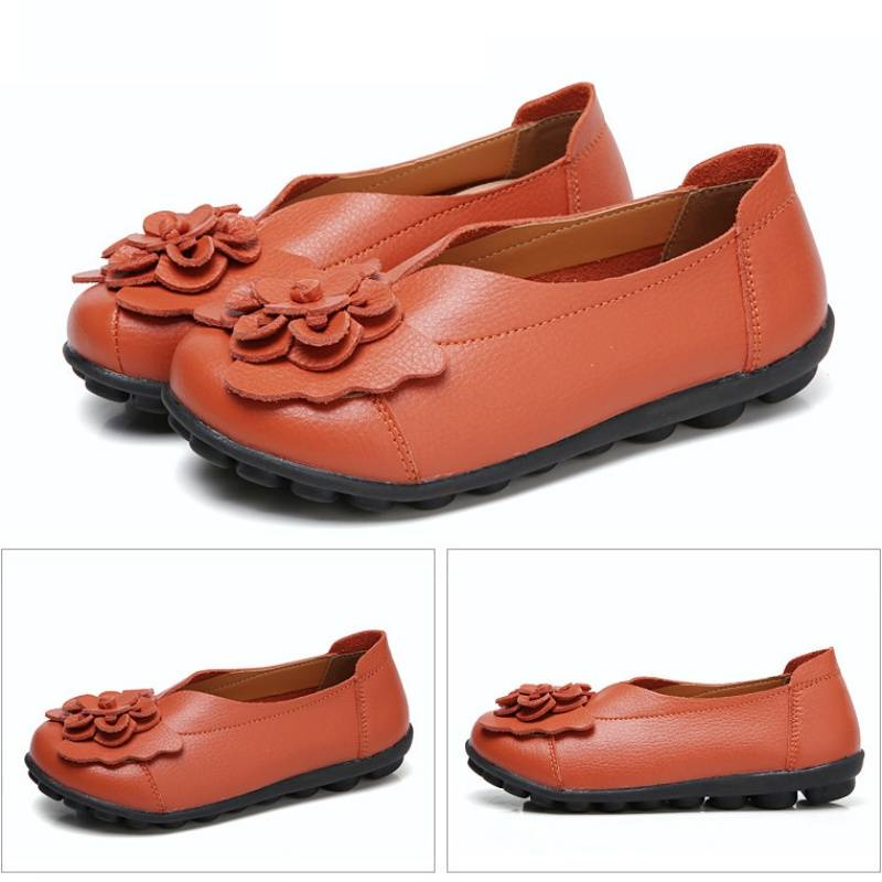 Spring/Summer Flower Comfortable Bean Women's Shoes Flat Women's Singles Shoes_voghion.com