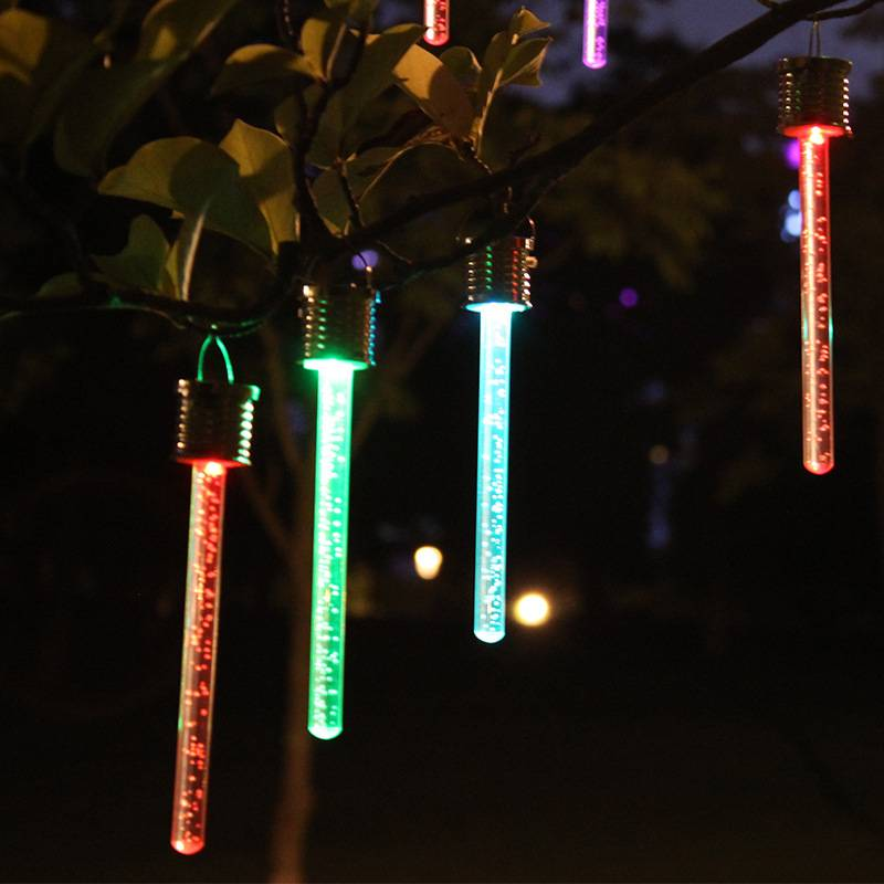 Solar Powered Hanging Lantern - Waterproof LED Outdoor Light With Auto Sensor, Acrylic Garden & Patio Decoration, Energy-Efficient Night Light_voghion.com