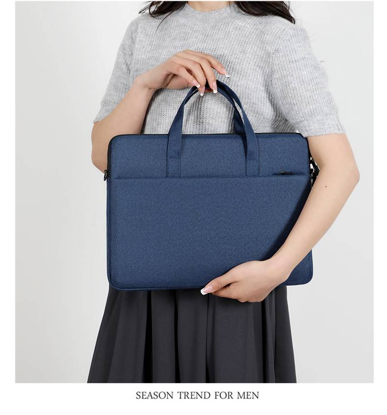 14-inch Portable Laptop Bag For Both Men And Women, Waterproof Conference Briefcase_voghion.com