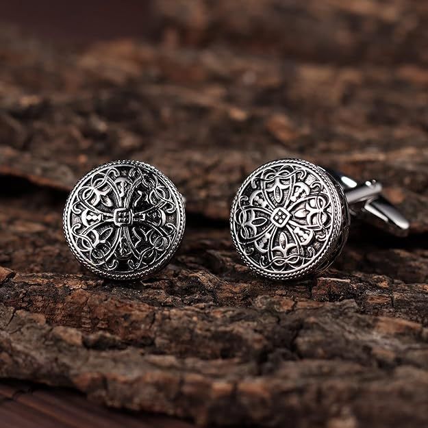 Cufflinks With Retro Floral Patterns Are The Best Gift For Men's Cufflinks, Wedding Business, And Regular Styles_voghion.com
