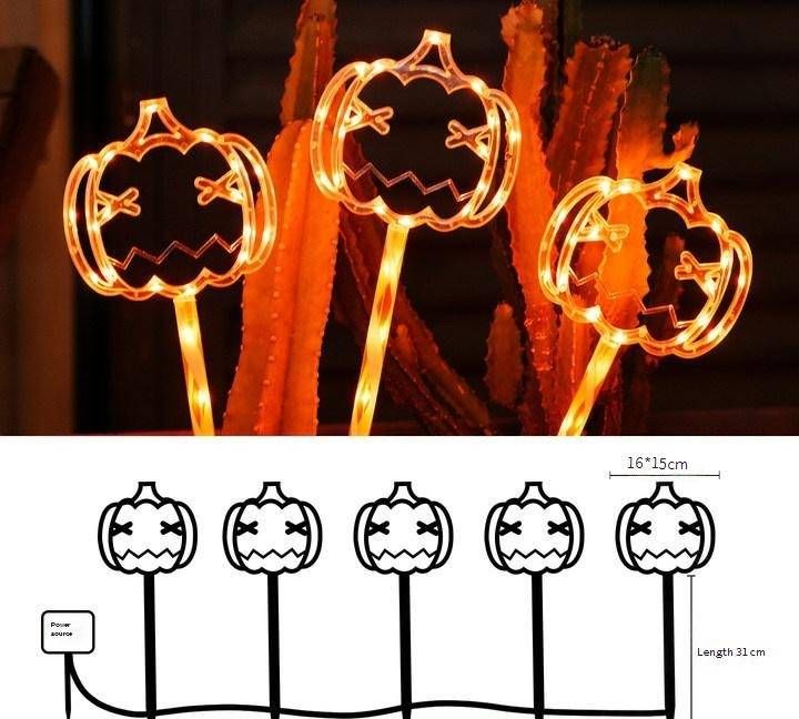 Halloween LED Suction Cup Lights - Battery & Solar Powered Spooky Decorations For Indoor/Outdoor, Window, Balcony_voghion.com