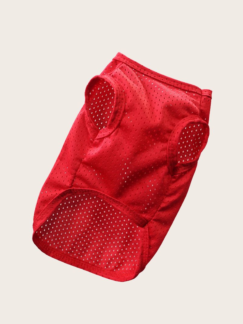 1 Piece Of New Pet Clothing For Spring & Summer - Hollowed-Out Vest & Breathable T-Shirt, Apparel For Small & Medium Pets (Teddy, Bichon Frise, Etc.)_voghion.com