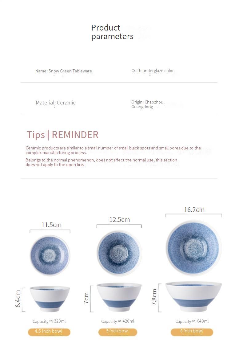 Hand-Painted Ceramic Dinnerware Set, Unique Underglaze Color Retro Style Plates & Bowls, Microwave Safe Dish Set For Home & Gifting_voghion.com