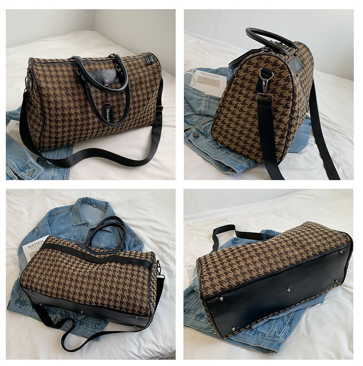 Winter portable travel bag for men and women, simple sports and fitness bag, large capacity dry wet separation luggage bag_voghion.com