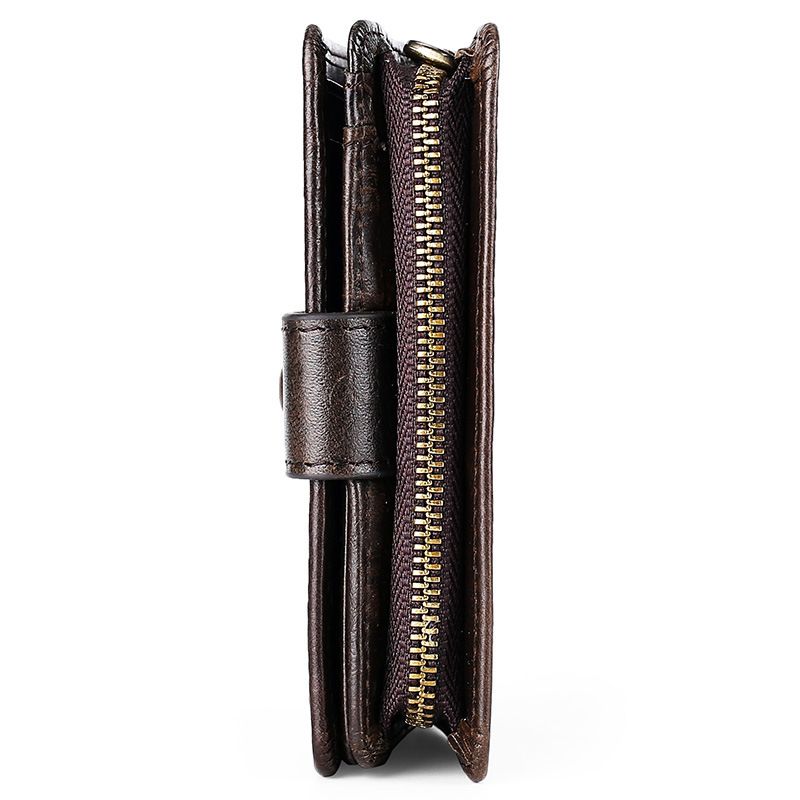 Heißer Verkauf Neue Echtes Leder Männer Brieftasche Öl Wachs Plain Rindsleder RFID Geld Clip_voghion.com