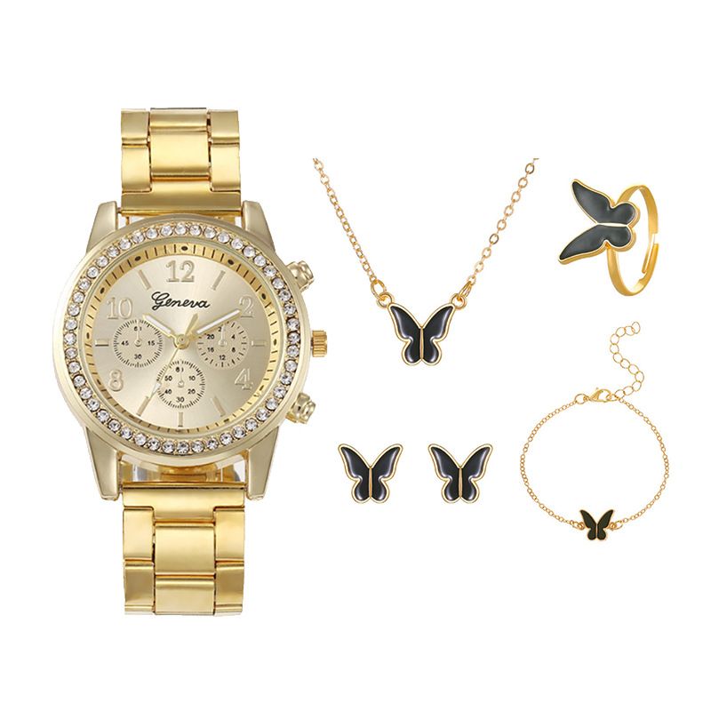 hot-selling women's watch fashionable personality simple quartz watch butterfly digital belt watch_voghion.com