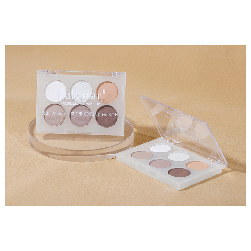 Bronceadores e iluminadores Belleza Maquillaje Rostro Iluminador natural Tridimensional Seis colores Contorno Larga duración Resistente al agua y al sudor_voghion.com