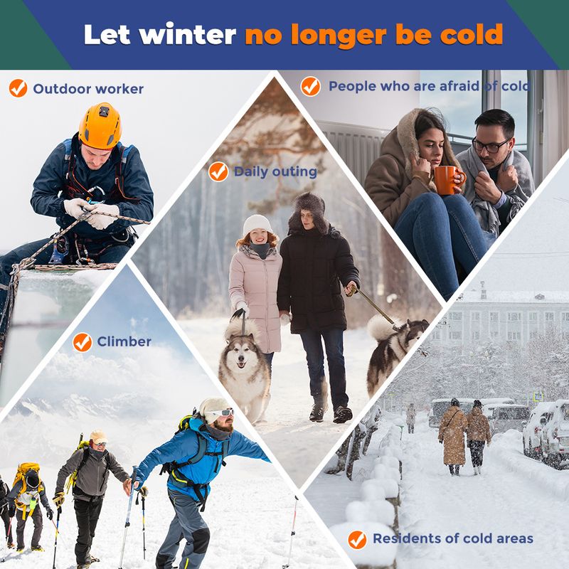 New Electric Shake Fleece Scarf with Three Levels of Intelligent Temperature Control, Warmth Preservation, and Cold_voghion.com