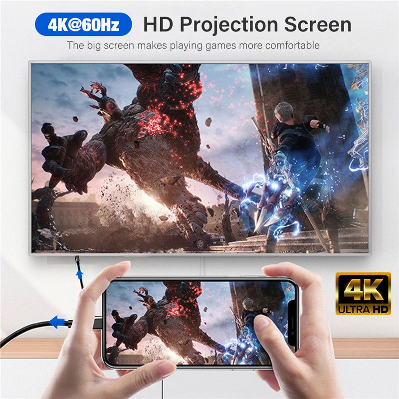 Kabel USB 3.2 Gen2 typu C do Thunderbolt 3 20 Gb/s USBC Data Sync Cord do Macbooka 5A 100 W Tipo C Szybkie ładowanie 4K 60 Hz Przewód 5M_voghion.com