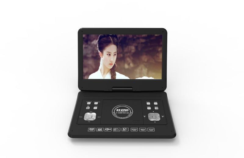Engelsk mobil DVD HD-CD-spelare, stor skärm roterbar bärbar_voghion.com
