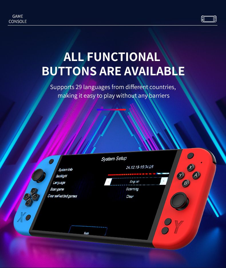 Video Game Consoles New G90 Handheld Game Console TV Home Arcade HD PSPPS1 Deck Handheld Steamdeck Handheld_voghion.com