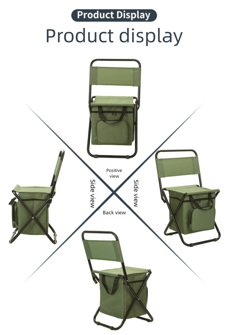 Portable Folding 3-in-1 Leisure Outdoor Camouflage Small Stool Camping Fishing Ice Pack Chair_voghion.com
