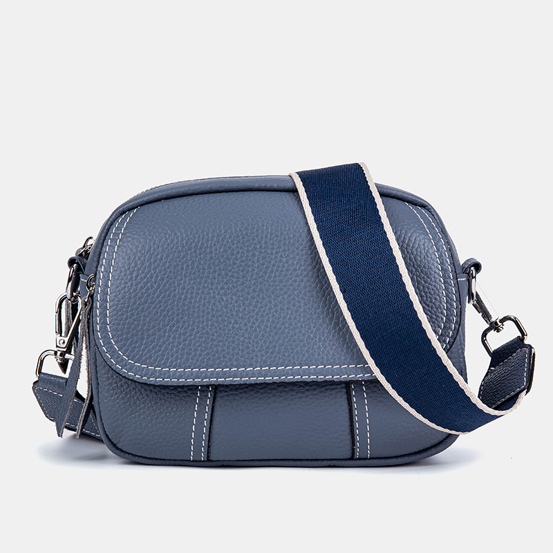 Borsa piccola in vera pelle da donna 2023 nuova borsa da donna con tracolla larga in pelle bovina alla moda con strato superiore versatile borsa a tracolla monospalla all'ingrosso ..._voghion.com